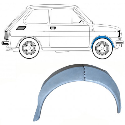 Belső első sárvédő javító panel hoz Fiat 126p 1972-1978 / Jobb 10215