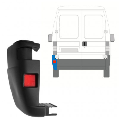 Hátsó lökhárító sarok hoz Fiat Ducato 2002-2006 / Bal 7714