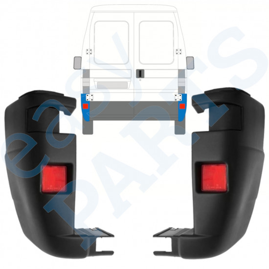 Hátsó lökhárító sarok hoz Fiat Ducato 2002-2006 / Bal+Jobb / Készlet 9816