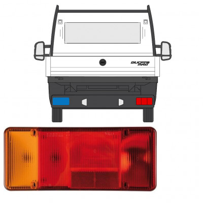 Hátsó lámpa hoz Fiat Ducato Boxer Relay 2006-2012 / Bal 9004