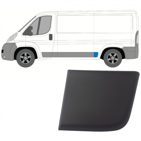 Hátsó oldali díszítő elem hoz Fiat Ducato 2006- / Bal 9020