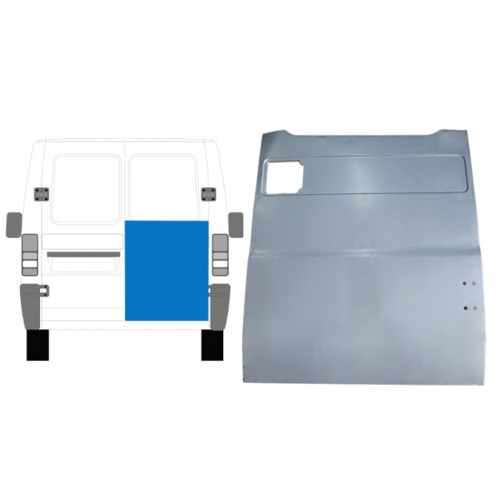 Magas hátsó ajtó javító panel hoz Fiat Ducato Boxer Relay Jumper 1994-2006 / Jobb 7759