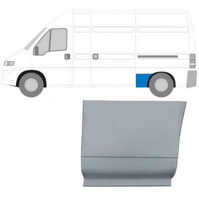 Első rész hátsó sárvédő javító panel hoz Fiat Ducato Boxer Relay 1994-2006 / Bal 6485