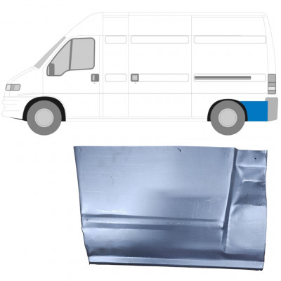 Hátsó sárvédő hátsó rész javító panel hoz Fiat Ducato Boxer Relay 1994-2006 / Bal 6484