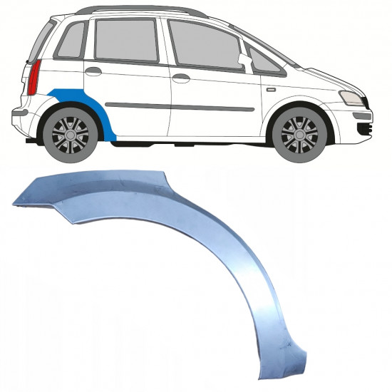 Hátsó sárvédő javító panel hoz Fiat Idea 2004-2011 / Jobb 7353