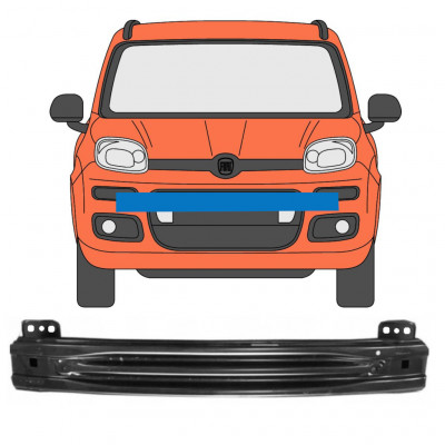 Első lökhárító merevítő hoz Fiat Panda 2012- 7560