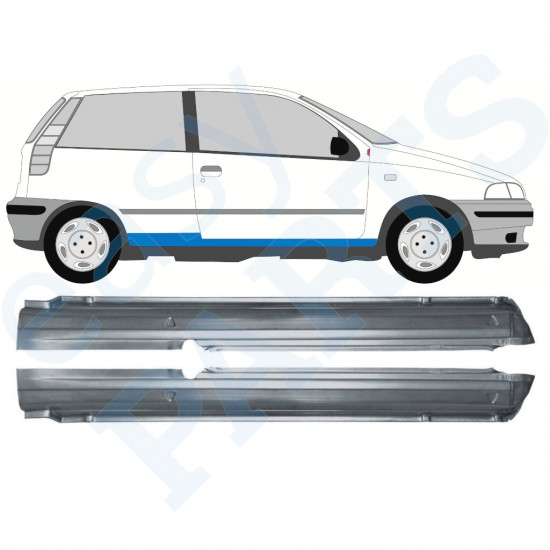 Küszöb javító panel hoz Fiat Punto 1 1993-1999 / Bal+Jobb / Készlet 9938