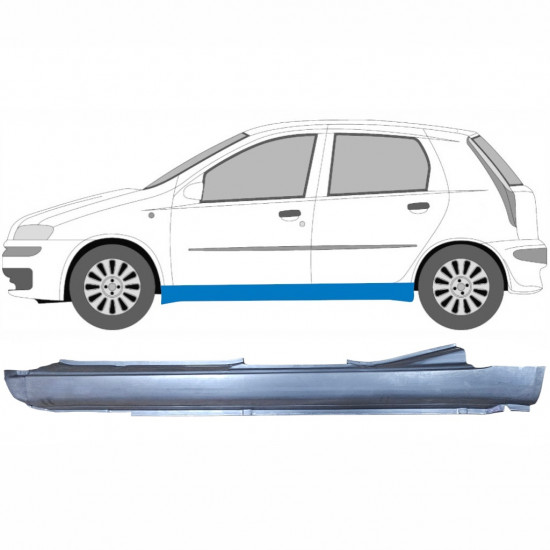 Teljes küszöb hoz Fiat Punto 2 1999-2010 / Bal 6495