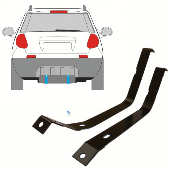 Tartószalag üzemanyagtartály hoz Fiat Sedici 2006-2014 10171