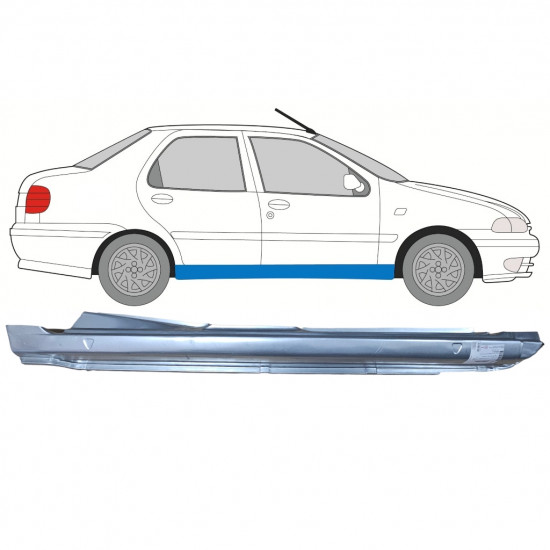 Teljes küszöb hoz Fiat Siena 1997-2001 / Jobb 8128