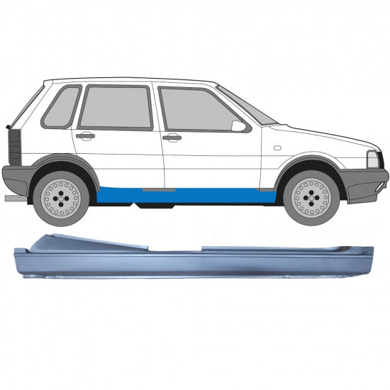 Küszöb javító panel hoz Fiat Uno 1983-2002 / Jobb 7186