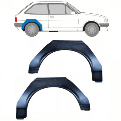 Hátsó sárvédő javító panel hoz Ford Fiesta 1983-1989 / Bal+Jobb / Készlet 10373