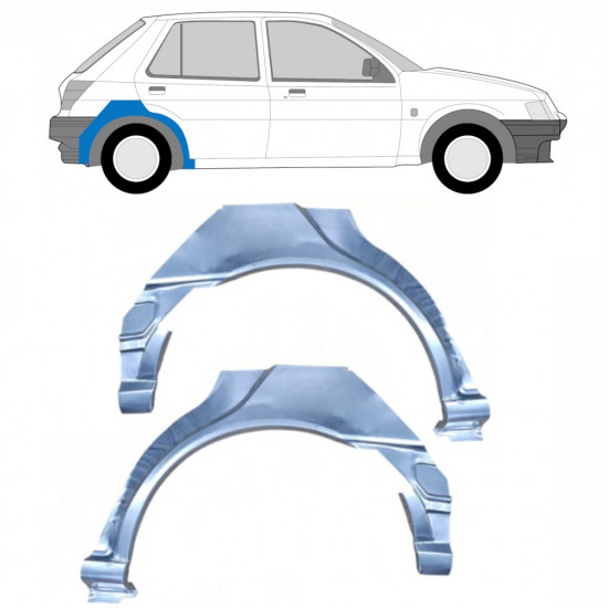 Hátsó sárvédő javító panel hoz Ford Fiesta 1989-1995 / Bal+Jobb / Készlet 10526