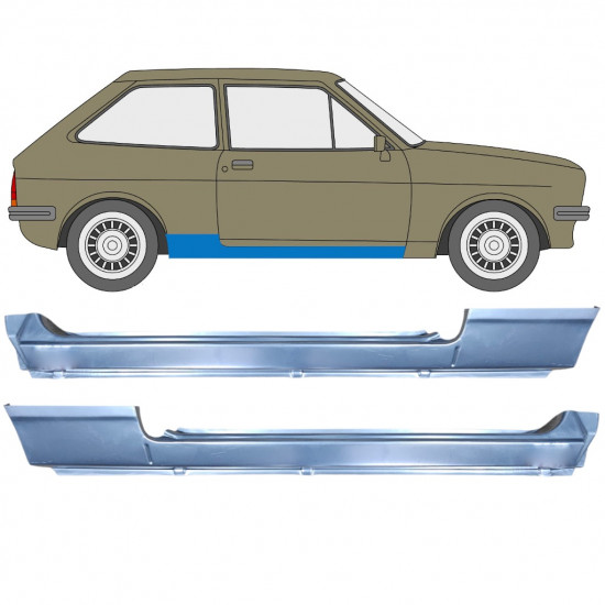 Küszöb javító panel hoz Ford Fiesta 1976-1983 / Készlet 12034