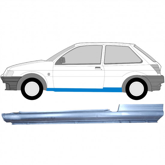 Teljes küszöb hoz Ford Fiesta 1989-1995 / Bal 6580