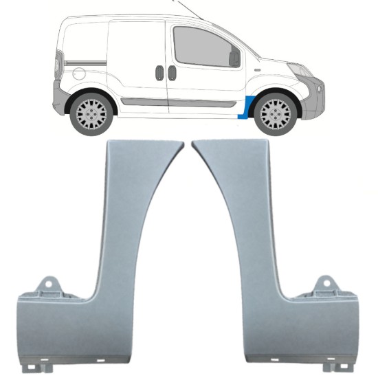 Első sárvédő javító panel hoz Peugeot Bipper 2007-2017 / Bal+Jobb 16946