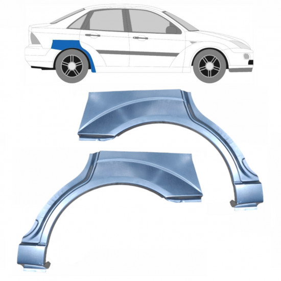 Hátsó sárvédő javító panel hoz Ford Focus 1998-2007  / Bal+Jobb / SEDAN / Készlet 6562