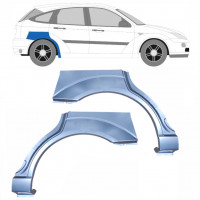 Hátsó sárvédő javító panel hoz Ford Focus 1998-2007 / Bal+Jobb / Készlet 6289