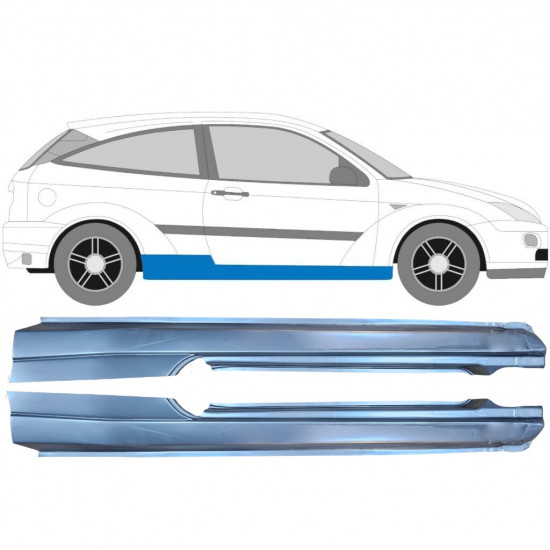 Küszöb javító panel hoz Ford Focus 1998-2007 / Bal+Jobb / Készlet 9424