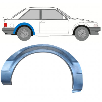 Hátsó sárvédő javító panel hoz Ford Escort 1980-1986 / Jobb 7816