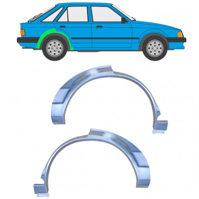 Hátsó sárvédő javító panel hoz Ford Escort 1980-1986 / Bal+Jobb / Készlet 9984