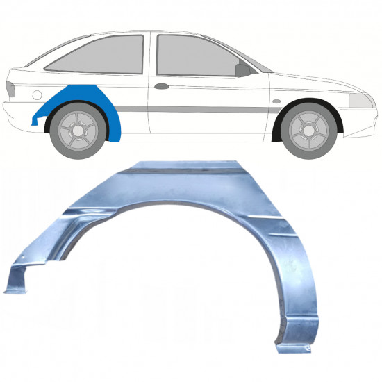 Hátsó sárvédő javító panel hoz Ford Escort 1995-2000 / Jobb 7814