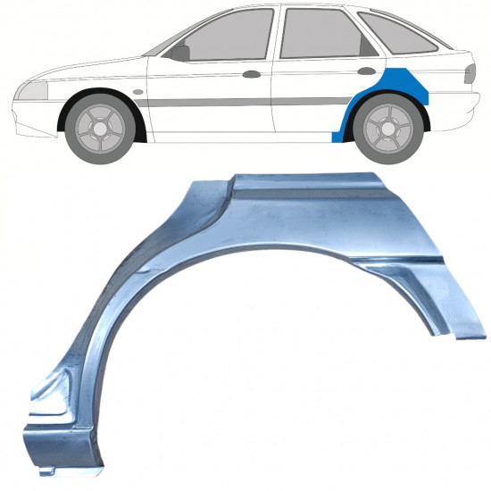 Hátsó sárvédő javító panel hoz Ford Escort 1995-2000 / Bal 8991