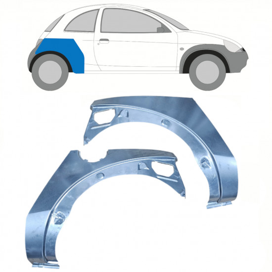 Hátsó sárvédő javító panel hoz Ford KA 1996-2008 / Bal+Jobb / Készlet 10771