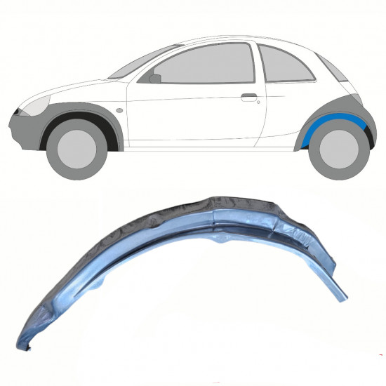 Belső hátsó sárvédő javító panel hoz Ford KA 1996-2008 / Bal 10773