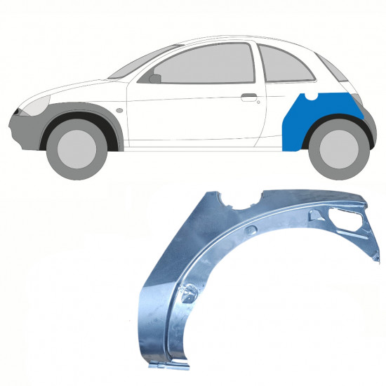 Hátsó sárvédő javító panel hoz Ford KA 1996-2008 / Bal 10770