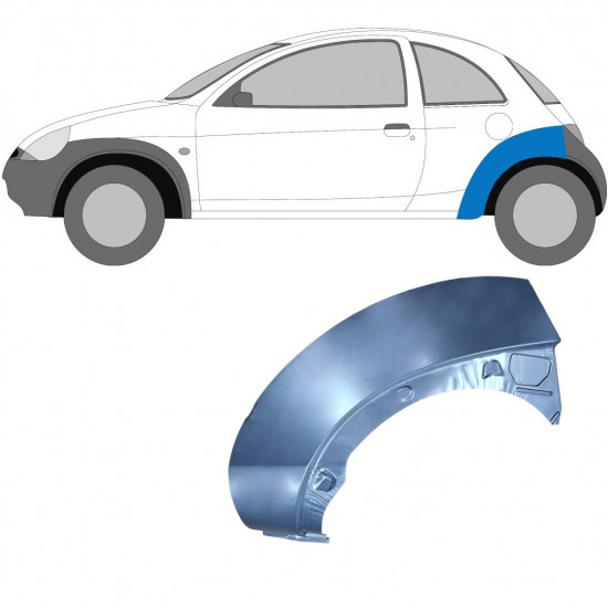 Hátsó sárvédő javító panel hoz Ford KA 1996-2008 / Bal 6605