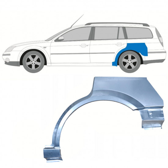 Hátsó sárvédő javító panel hoz Ford Mondeo 2000-2007 / Bal / COMBI 8045