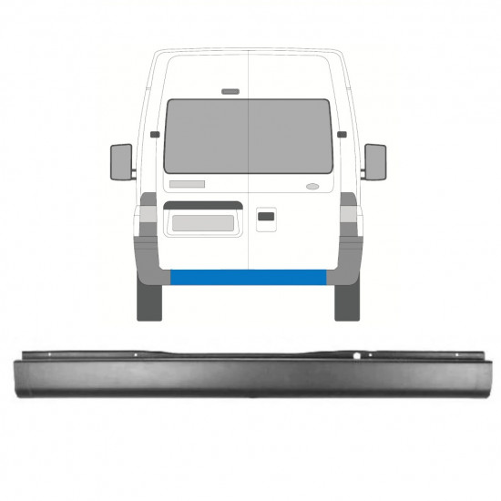 Hátsó lökhárító hoz Ford Transit 2000-2013 8936