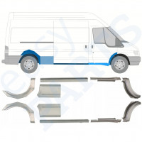 Küszöb és hátsó sárvédő javító panel hoz Ford Transit 2000-2013 / LWB / Bal+Jobb / Készlet 10630