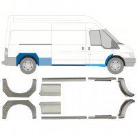 Küszöb és hátsó sárvédő javító panel hoz Ford Transit 2000-2013 / LWB / Bal+Jobb / Készlet 10640