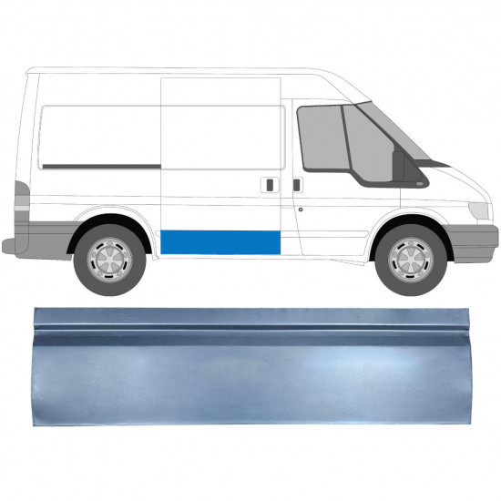 Külső tolóajtó javító panel hoz Ford Transit 2000-2013 / SWB / Jobb 7168