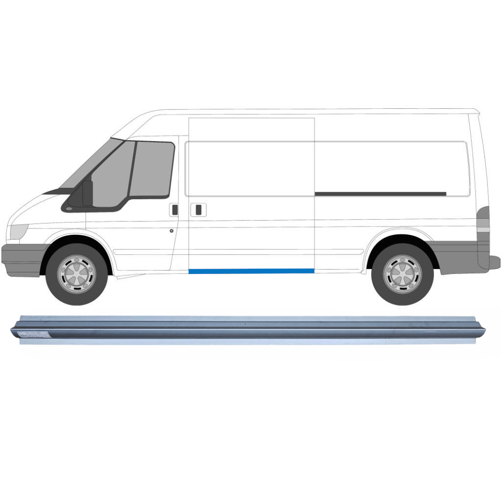 Tolóajtó Küszöb Javító Panel Hoz Ford Transit 2000-2013 / Mwb / Lwb / Bal = Jobb (Szimmetrikus) 5692