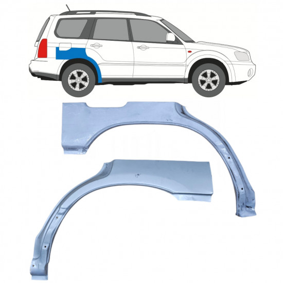 Hátsó sárvédő javító panel hoz Subaru Forester Sg 2002-2008 / Bal+Jobb / Készlet 9896