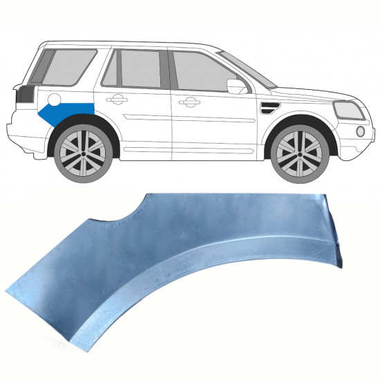 Felsőrész hátsó sárvédő javító panel hoz Land Rover Freelander 2006-2015 / Jobb 8961