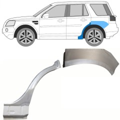 Hátsó sárvédő javító panel hoz Land Rover Freelander 2006-2016 / Bal / Készlet 8966