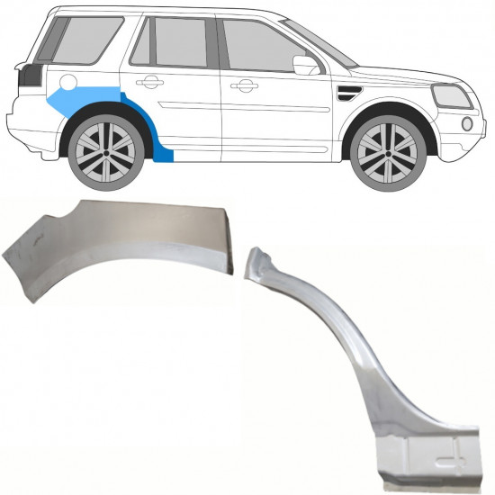 Hátsó sárvédő javító panel hoz Land Rover Freelander 2006-2015 / Jobb / Készlet 8965