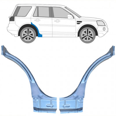 Hátsó sárvédő javító panel hoz Land Rover Freelander 2006-2015 / Bal+Jobb / Készlet 10659