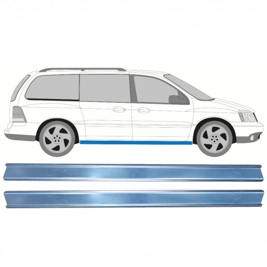 Küszöb javító panel hoz Ford Freestar 2004-2007 / Bal = Jobb (szimmetrikus) / Készlet 9951