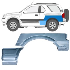 Hátsó sárvédő javító panel hoz Opel Frontera B 1999-2002 / Bal / Készlet 12838