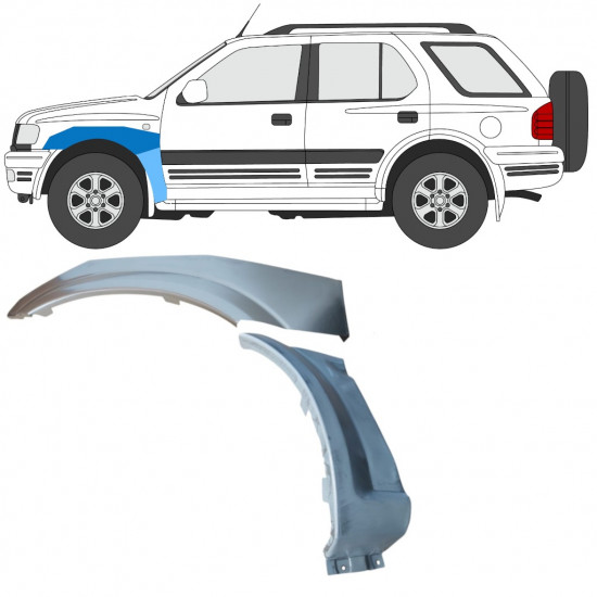 Első sárvédő javító panel hoz Opel Frontera B 1999-2002 / Bal / Készlet 11203