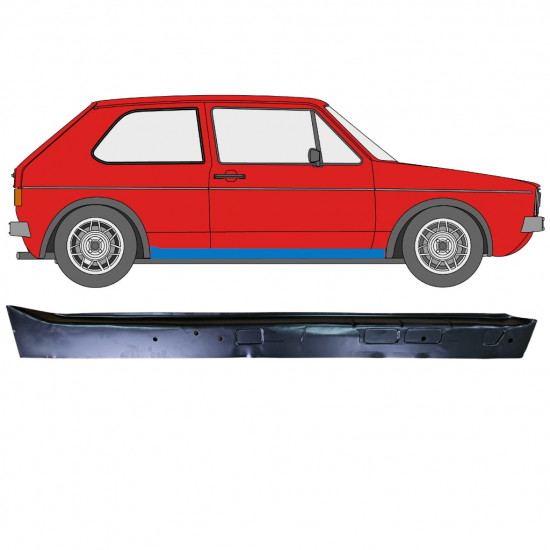 Belső küszöb javító panel hoz VW Golf 1 1974- / Jobb 10907