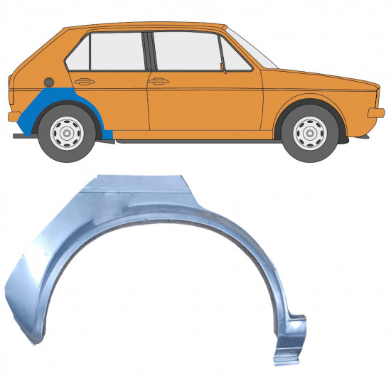 Hátsó sárvédő javító panel hoz VW Golf 1 1974- / Jobb 7347