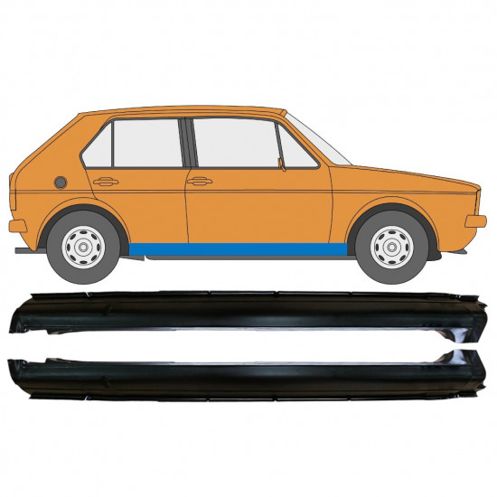 Küszöb javító panel hoz VW Golf 1 1974-  / Készlet 12506