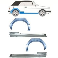 Küszöb és hátsó sárvédő javító panel hoz Volkswagen Golf 1 1974-1985 / CABRIO / Készlet 12579