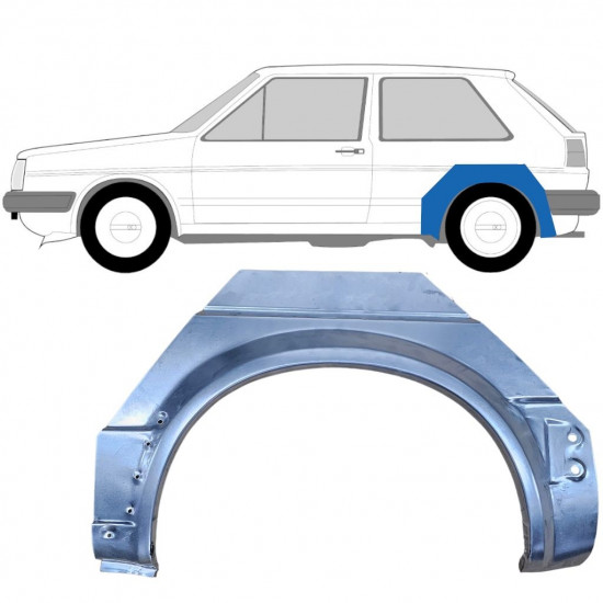 Hátsó sárvédő javító panel hoz VW Golf 2 1982- / Bal 7100